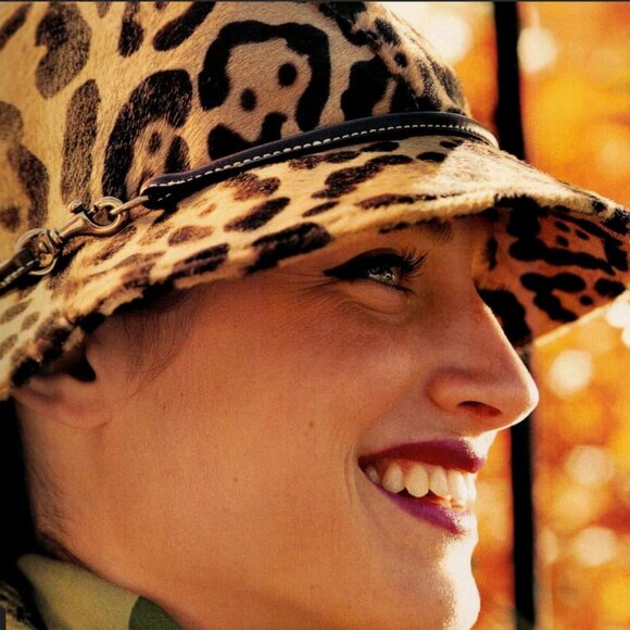 Coach RARE Vintage Ocelot Leopard Calfhair Haircalf Bucket Hat - Picture 3 of 9